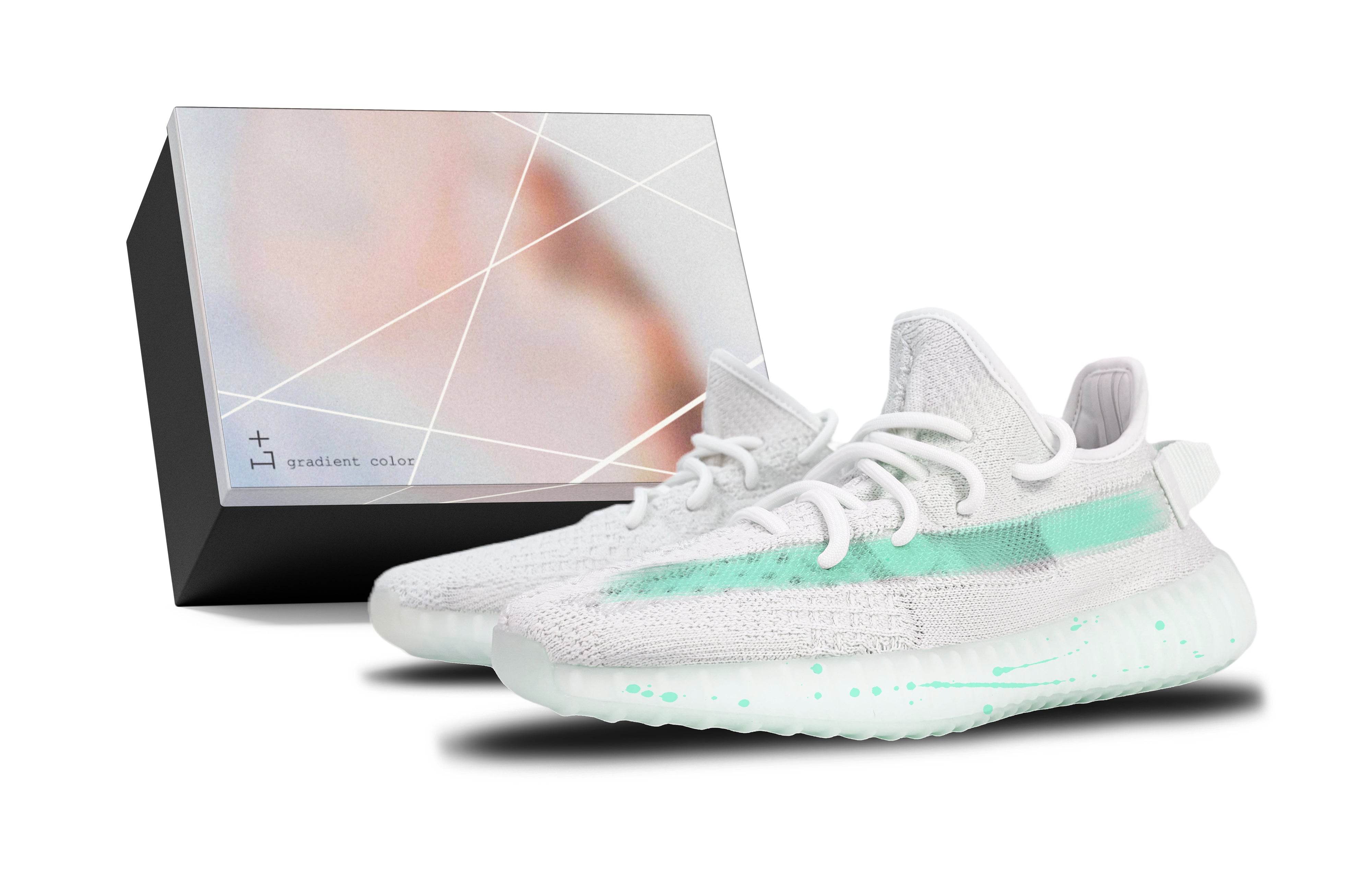 Кроссовки Adidas Originals Yeezy Boost 350 V2 Rain Han - Boxette Shop